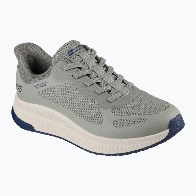 Férfi SKECHERS Bobs Squad 4 oliva színű cipő 3
