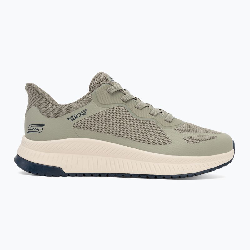 Férfi SKECHERS Bobs Squad 4 oliva színű cipő 2