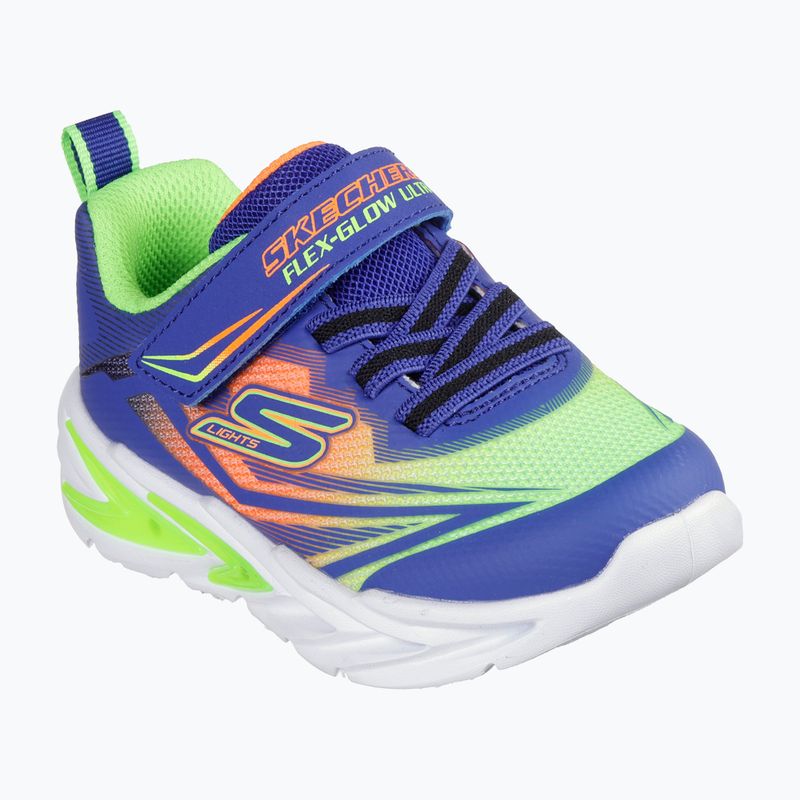 SKECHERS Flex-Glow gyermekcipő Ultra kék/menta 9