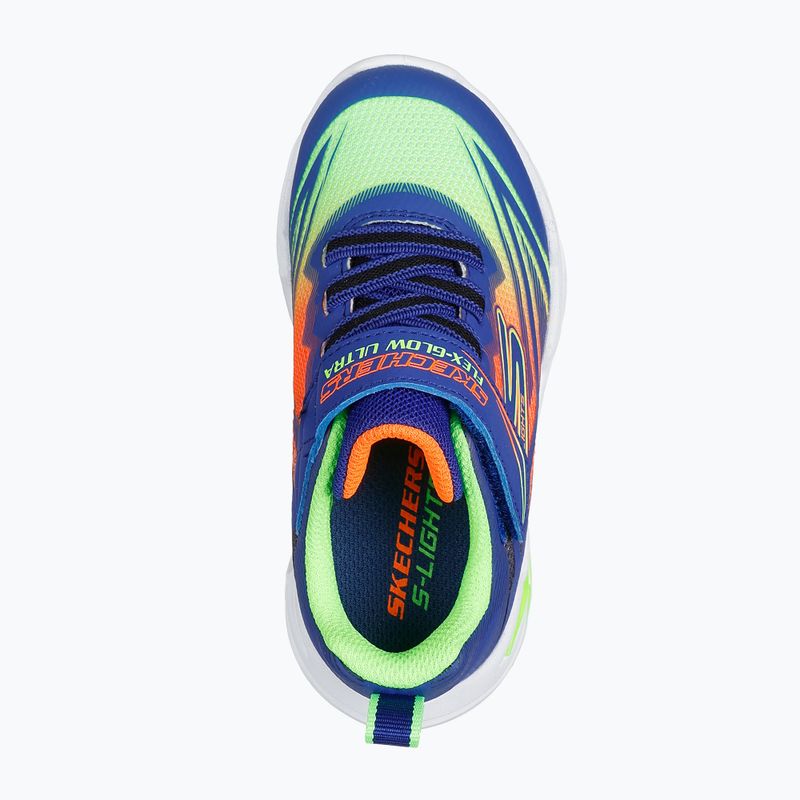 SKECHERS Flex-Glow gyermekcipő Ultra kék/menta 13