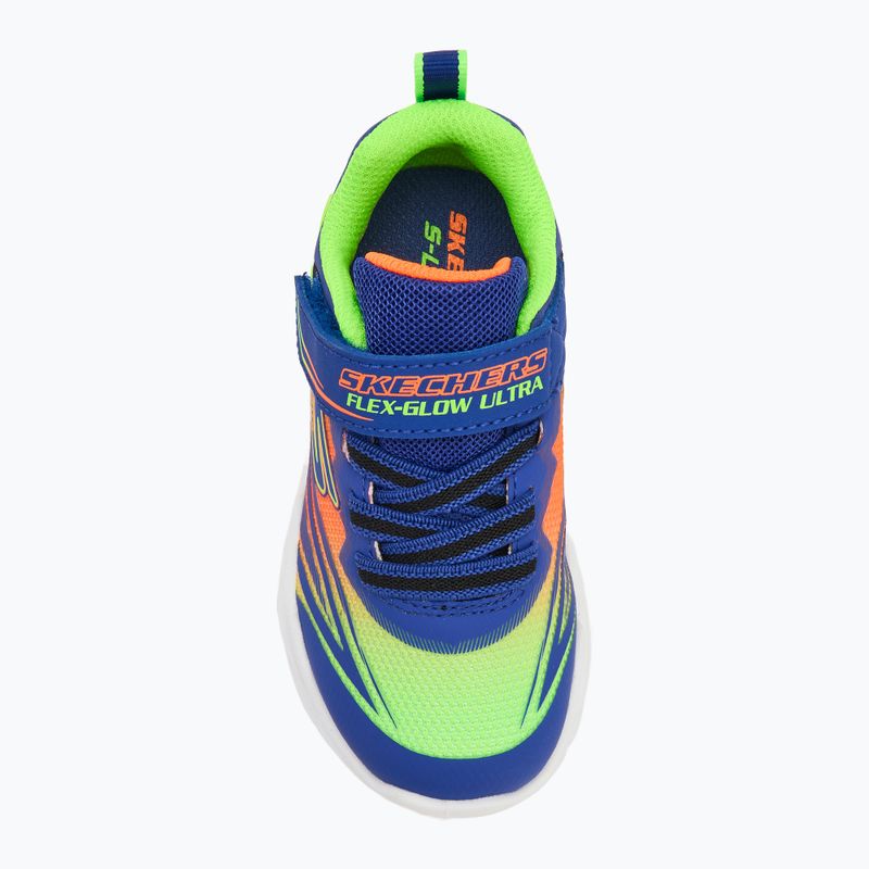 SKECHERS Flex-Glow gyermekcipő Ultra kék/menta 5