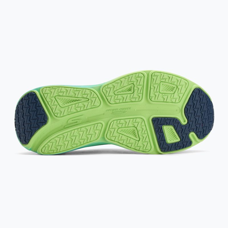 Női SKECHERS Max Cushioning Endeavour Hallandale navy/lime futócipők 4