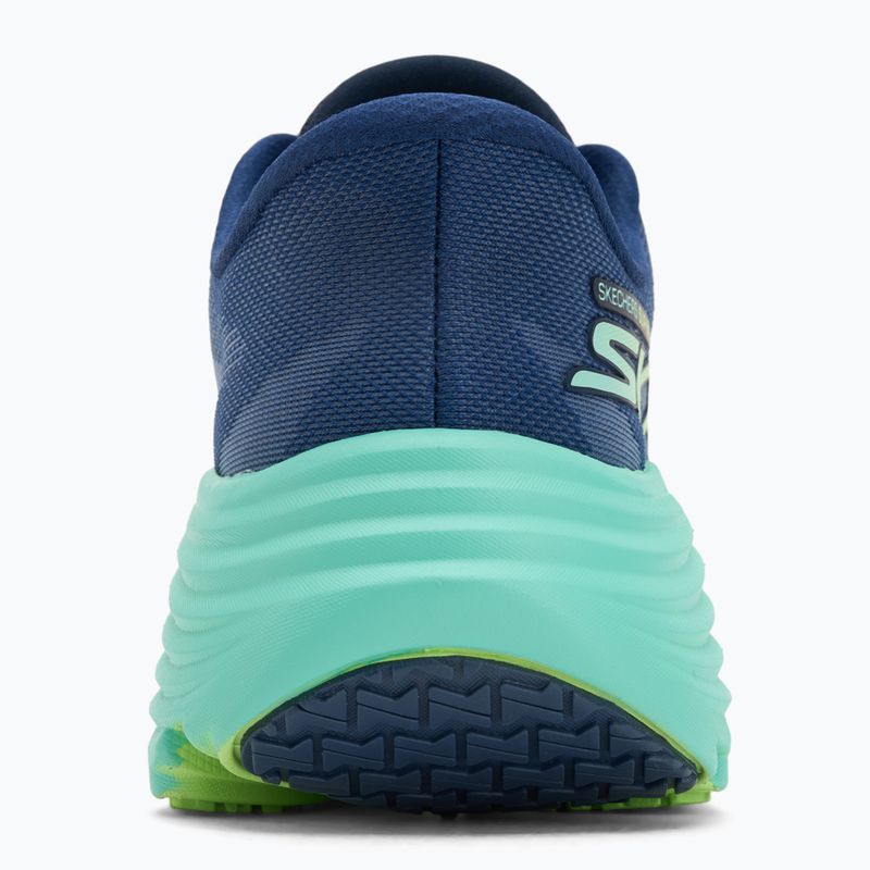 Női SKECHERS Max Cushioning Endeavour Hallandale navy/lime futócipők 6