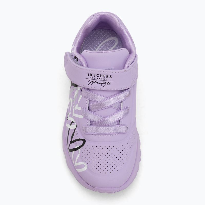 Gyerekcipők SKECHERS Uno Lite Love Levitate levendula/többszínű 5