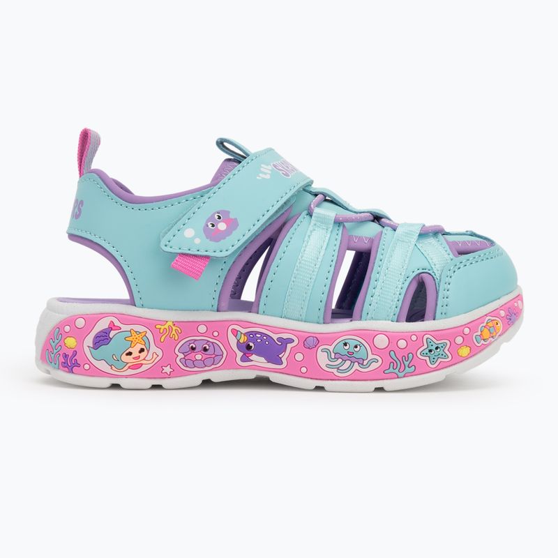 SKECHERS gyermek szandál Play Scene Splash Cute Crew türkiz/lilaszínű szandál 2