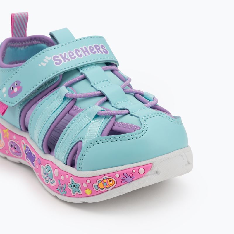 SKECHERS gyermek szandál Play Scene Splash Cute Crew türkiz/lilaszínű szandál 7