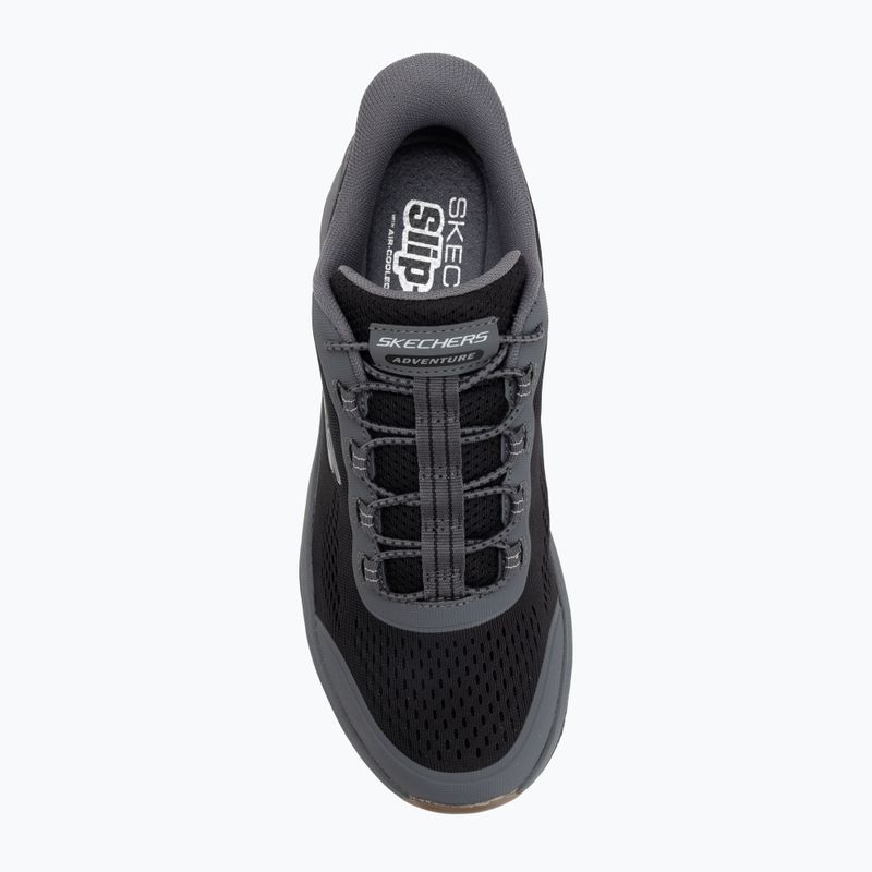 Férfi cipők SKECHERS Glide-Step Sole Glover Peak fekete/szénszürke 5