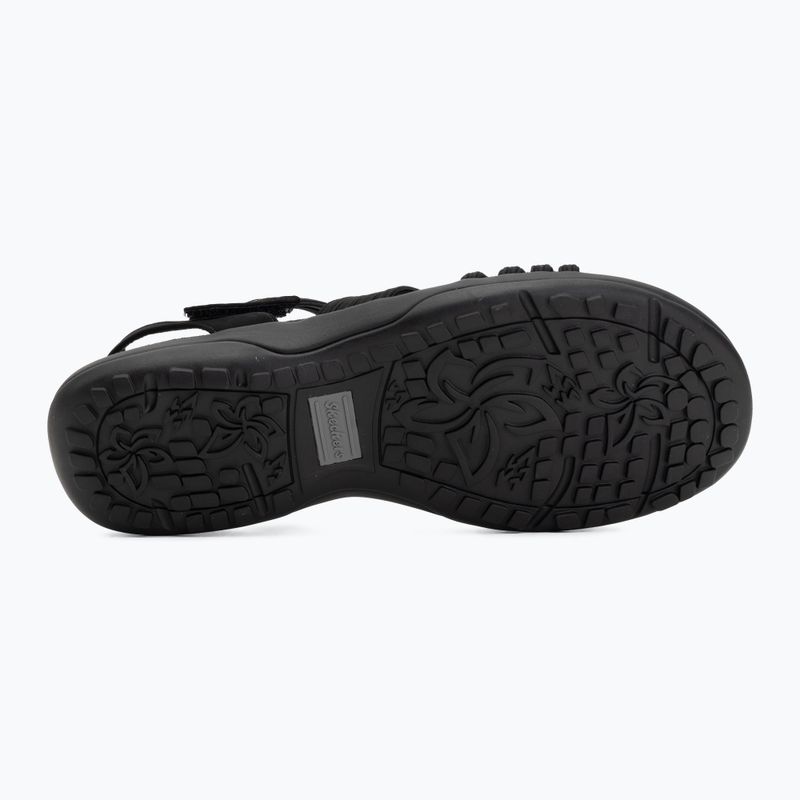 Női szandálok SKECHERS Reggae Slim Coffee Run black 4