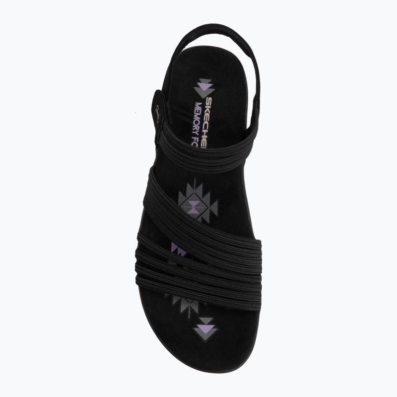 Női szandálok SKECHERS Reggae Slim Coffee Run black 5