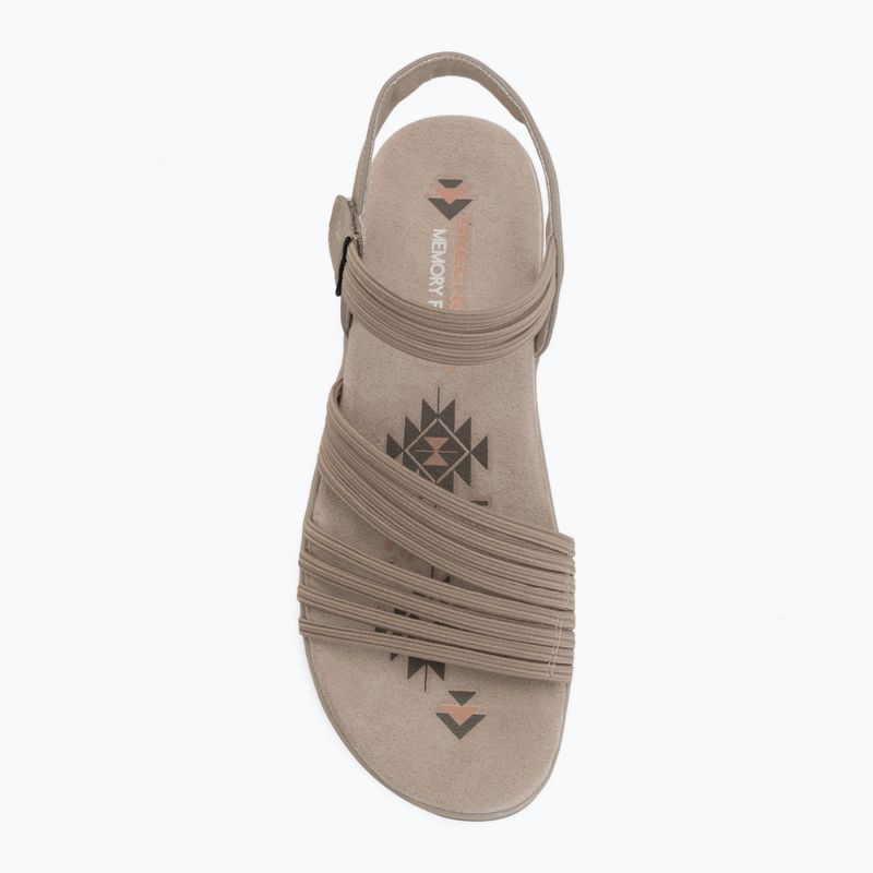 Női szandálok SKECHERS Reggae Slim Coffee Run gray 5