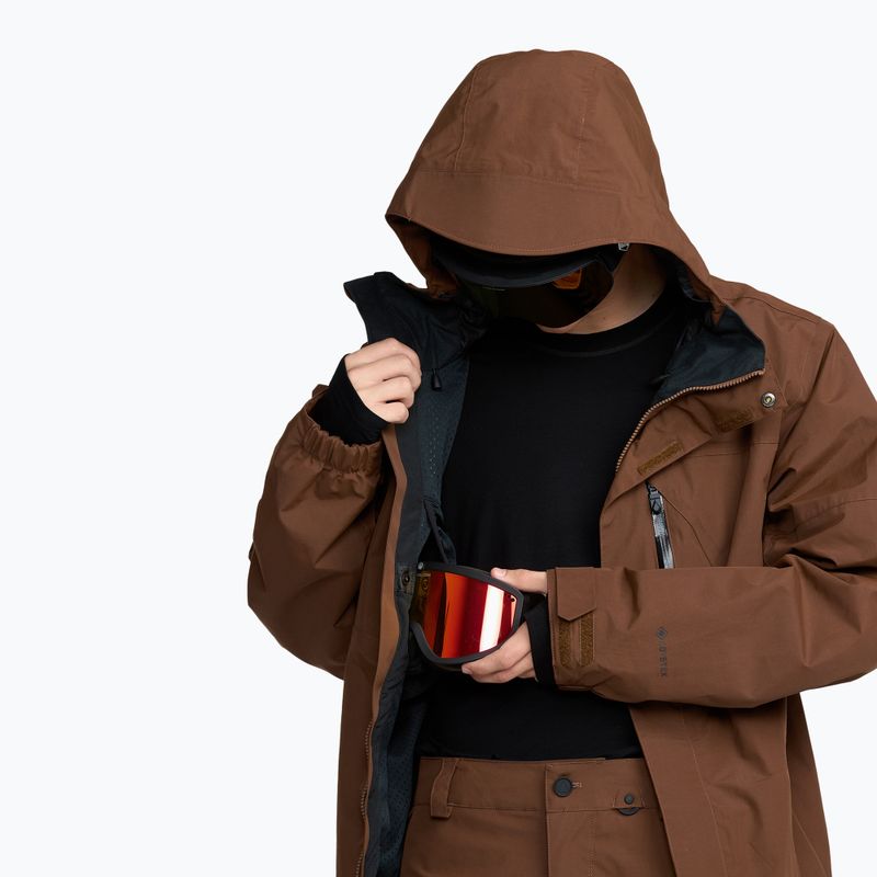 Férfi snowboard dzseki Volcom L Insulated GTX brown 8