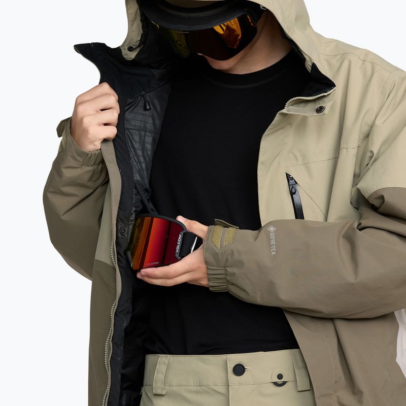 Férfi snowboarddzseki Volcom L Insulated GTX moss green 8