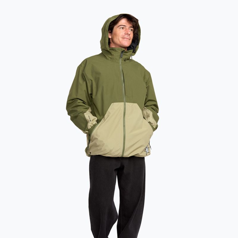 Férfi snowboarddzseki Volcom Longo GTX dark olive 5