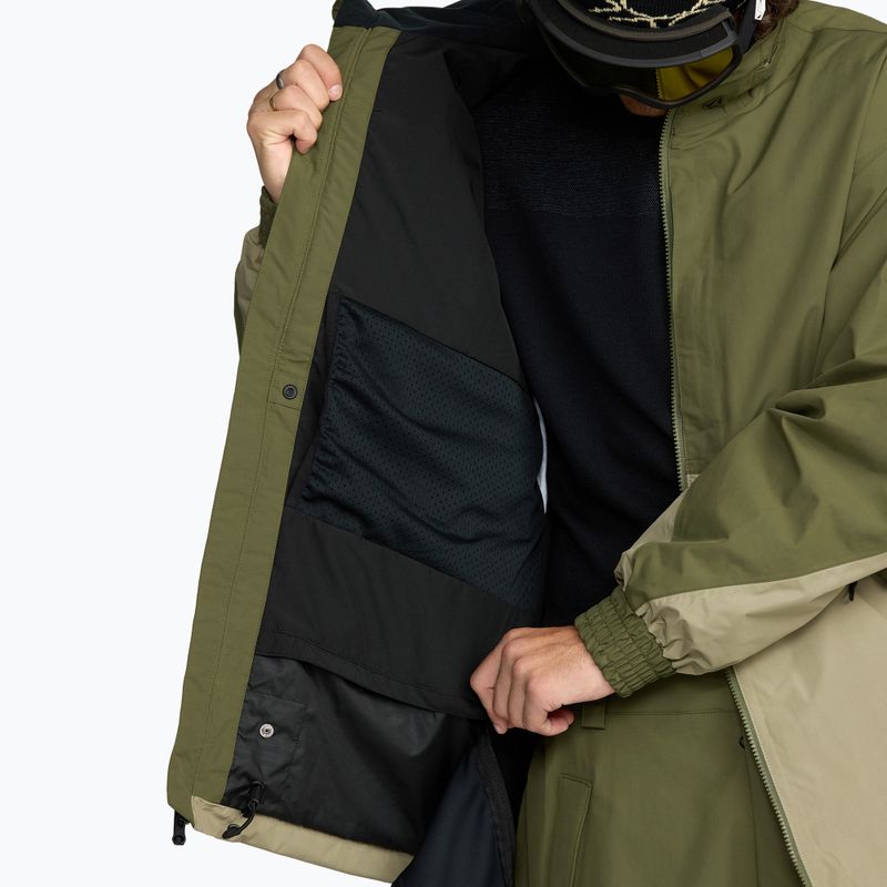 Férfi snowboarddzseki Volcom Longo GTX dark olive 11