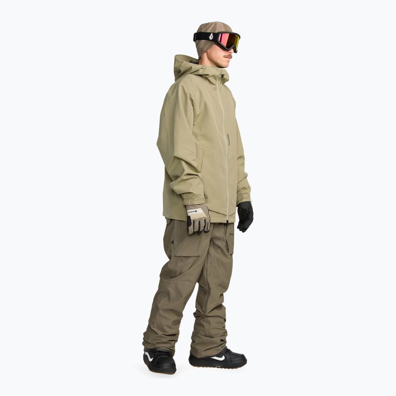 Férfi snowboardnadrág Volcom Roan Bib Overall military 2