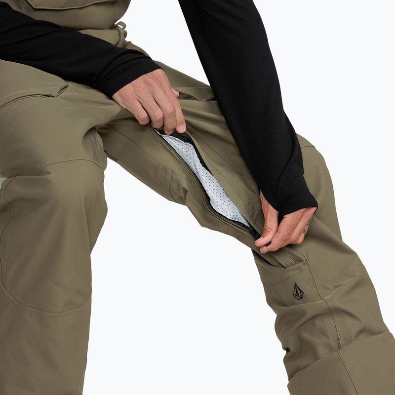 Férfi snowboardnadrág Volcom Roan Bib Overall military 9