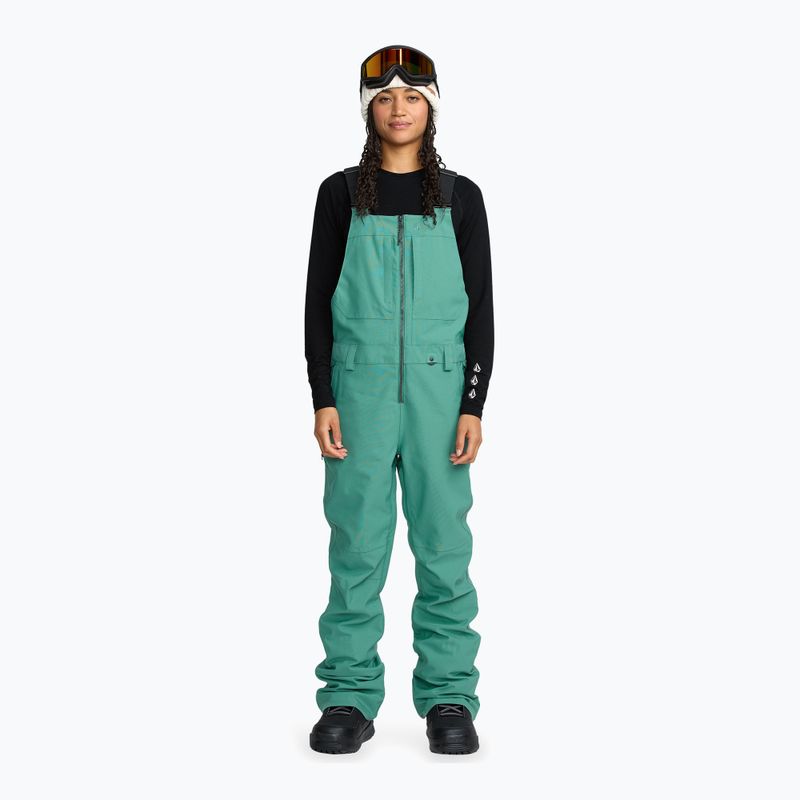 Női sínadrág Volcom Swift Bib Overall spruce green