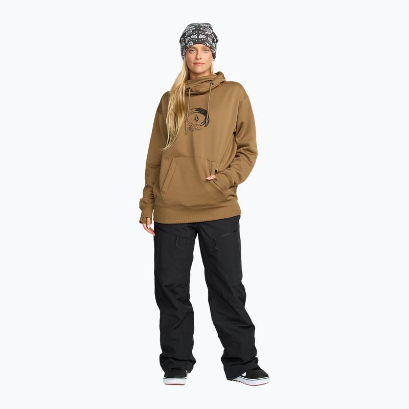 Női snowboard pulóver Volcom Riding Hydro P/O bronze 2