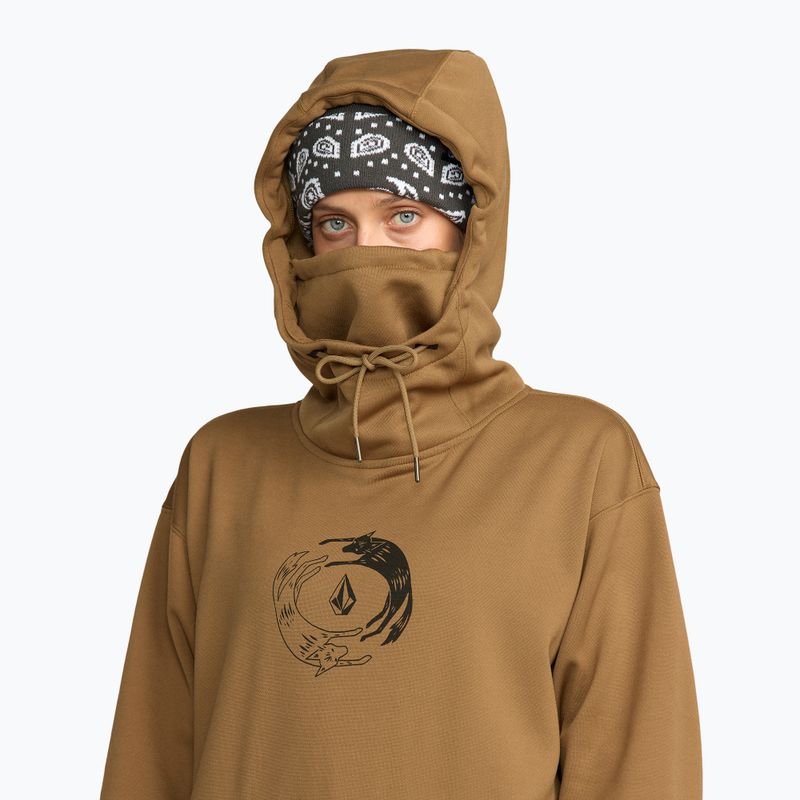 Női snowboard pulóver Volcom Riding Hydro P/O bronze 5