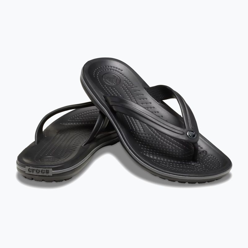 Crocs Crocband Flip szandál fekete/lapos szürke 2
