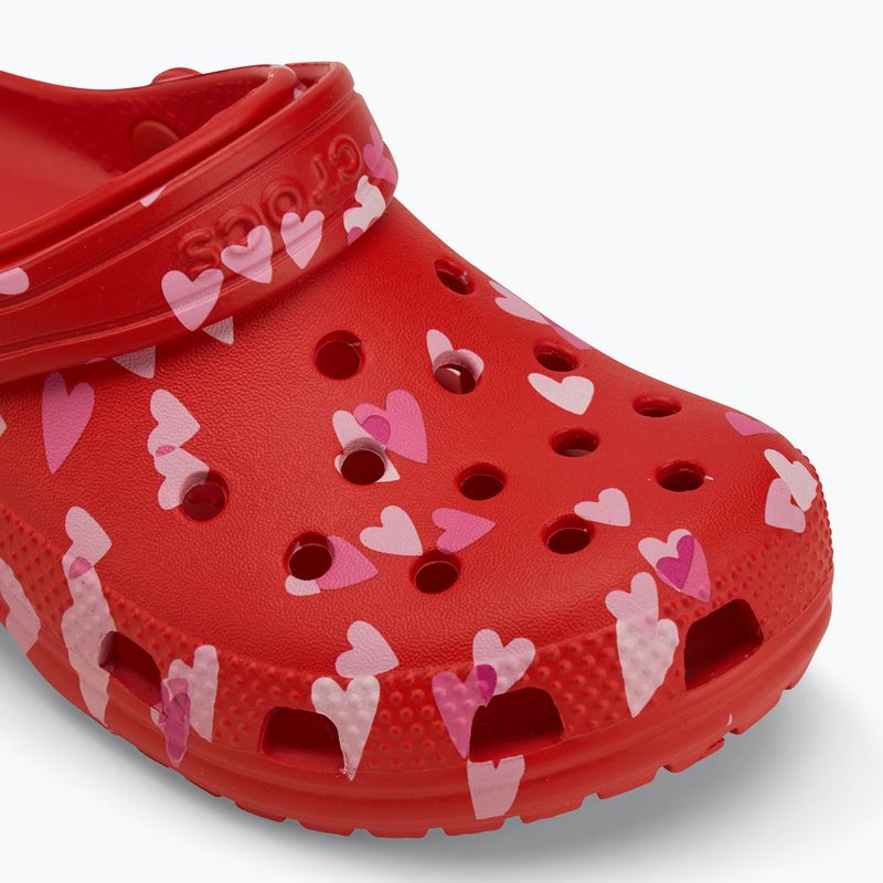 Crocs Classic Valentines Day Kids Clog cseresznye piros 8