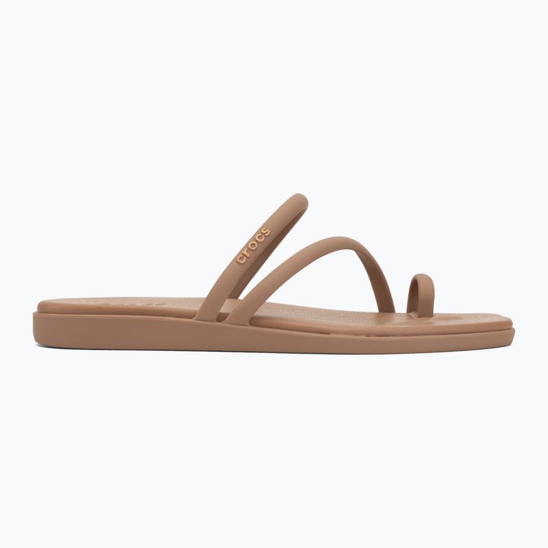 Női papucsok Crocs Miami Toe Loop Sandal milk chocolate 2
