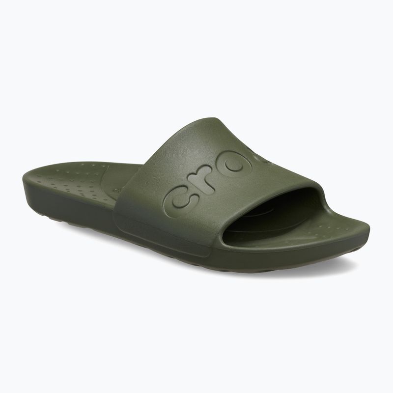 Crocs Slide hadsereg zöld flip-flopok