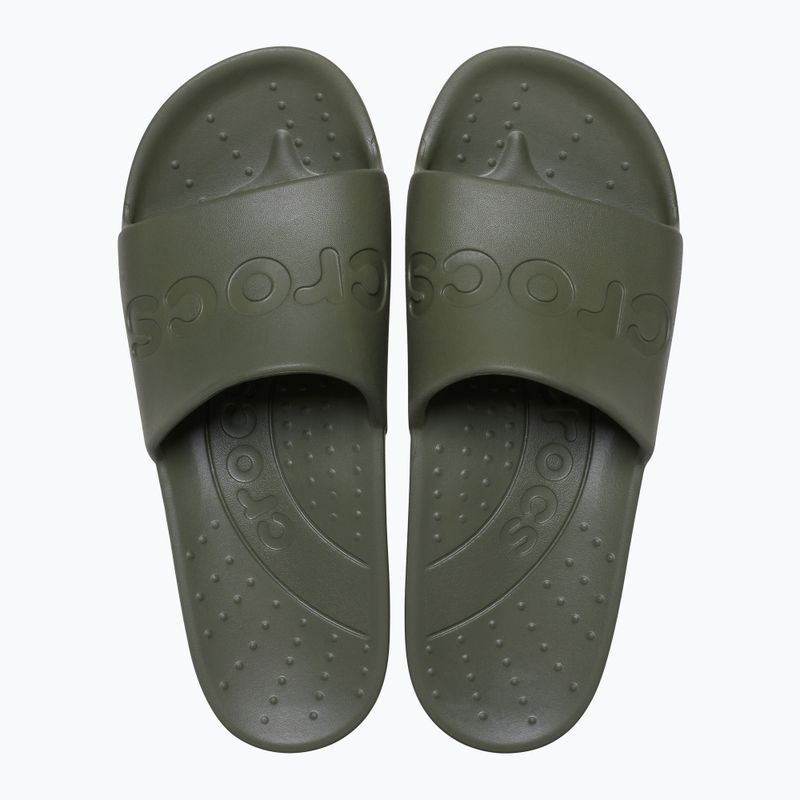 Crocs Slide hadsereg zöld flip-flopok 2