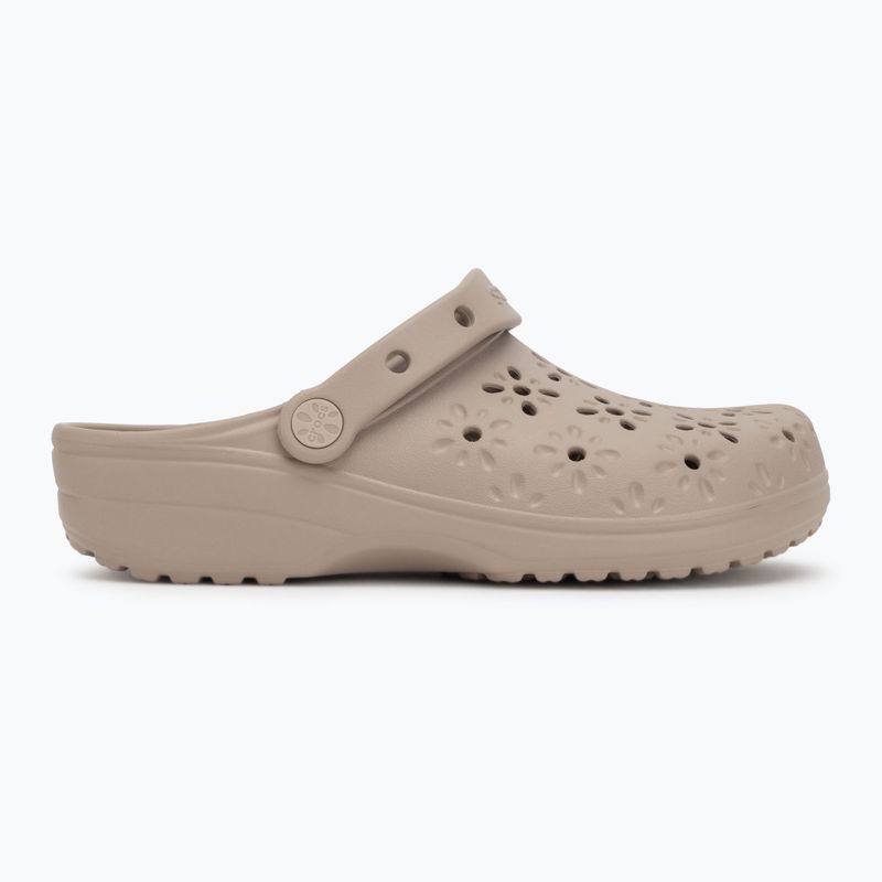 Crocs Classic Floral Cutout Clog flip-flop szürke színű flip-flopok 3