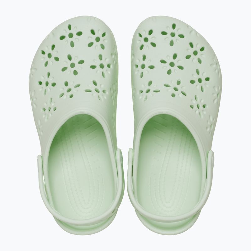 Crocs Classic Floral Cutout Clog flip-flop jade árnyalatú flip-flopok 2