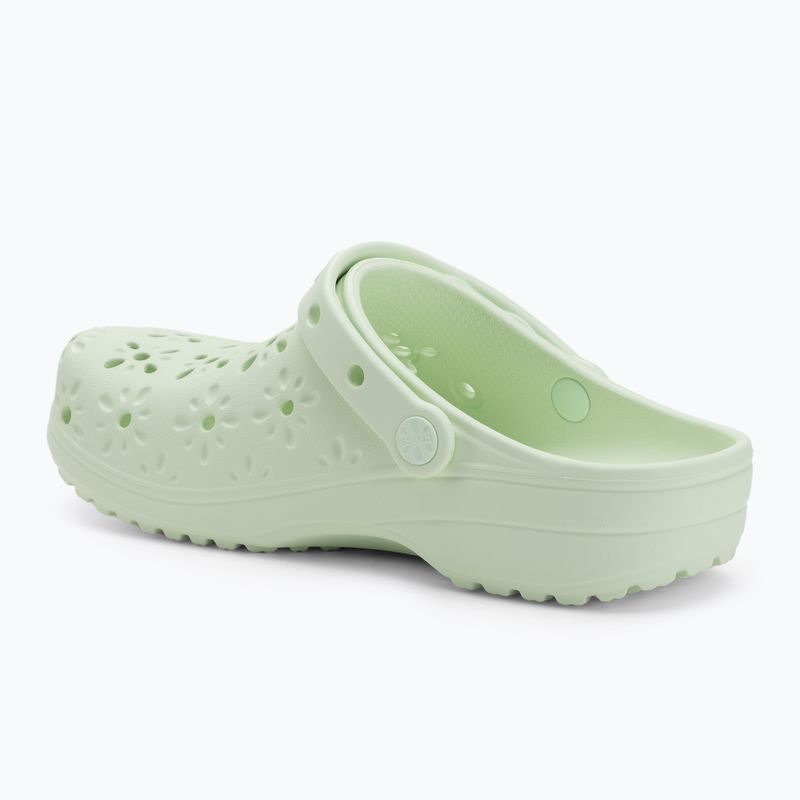 Crocs Classic Floral Cutout Clog flip-flop jade árnyalatú flip-flopok 4
