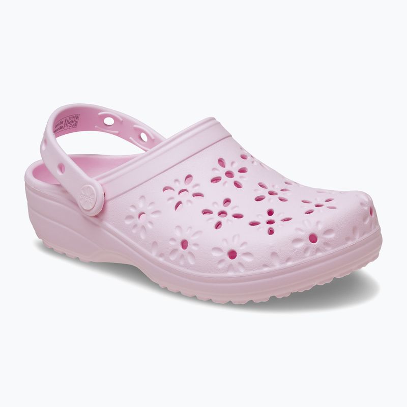 Crocs Classic Floral Cutout Clog rózsaszín tej