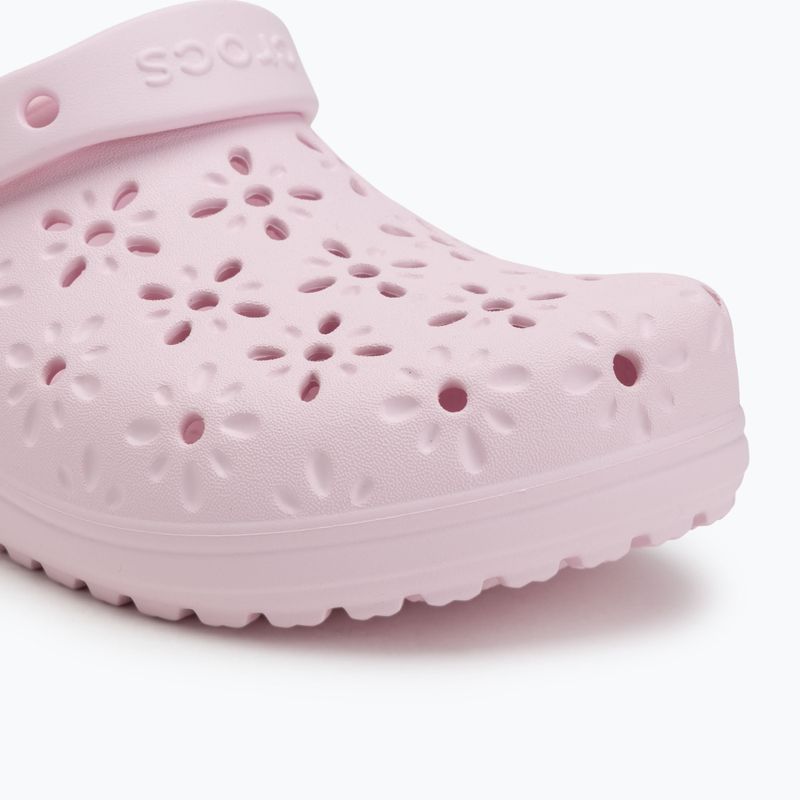 Crocs Classic Floral Cutout Clog rózsaszín tej 8