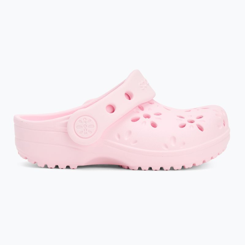 Crocs Classic Floral Cutout Clog Gyerekek Gyermek flip flop rózsaszín tej 3