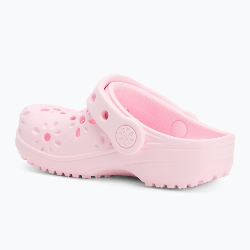 Crocs Classic Floral Cutout Clog Gyerekek Gyermek flip flop rózsaszín tej 4