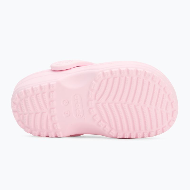 Crocs Classic Floral Cutout Clog Gyerekek Gyermek flip flop rózsaszín tej 5