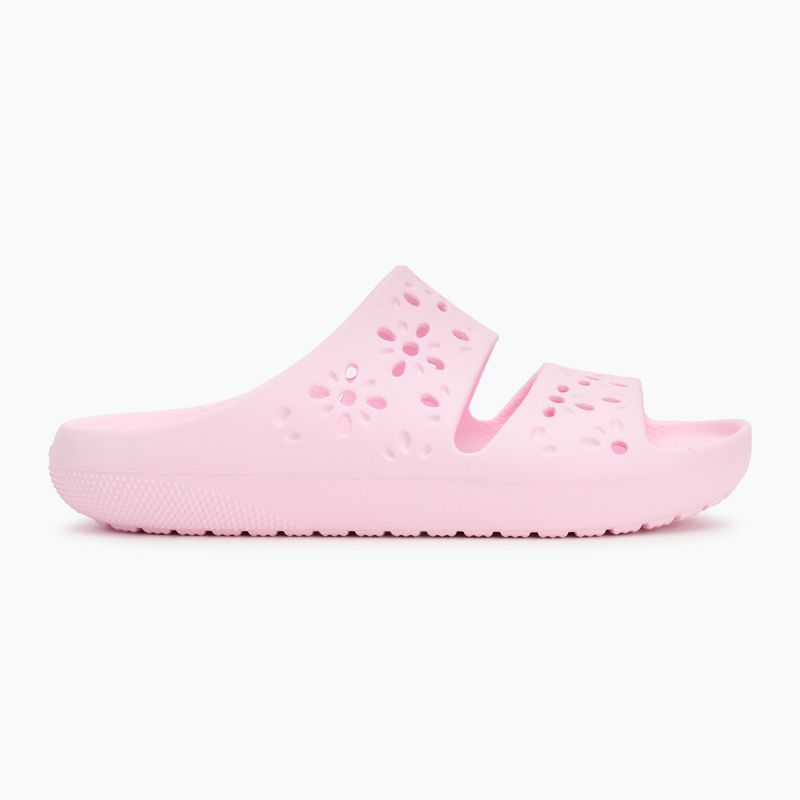 Crocs Classic Floral Cutout szandál rózsaszín tej 2