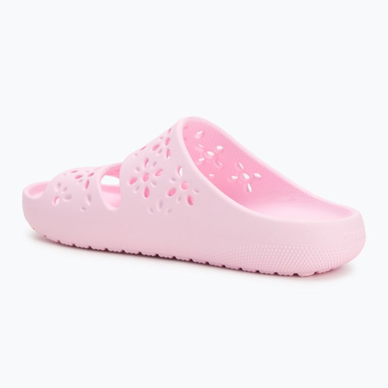 Crocs Classic Floral Cutout szandál rózsaszín tej 3