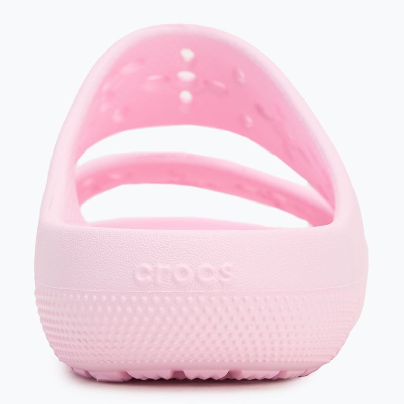 Crocs Classic Floral Cutout szandál rózsaszín tej 6