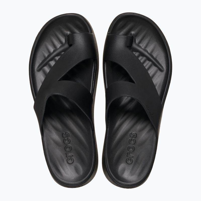 Női Crocs Getaway Platform Toe Loop flip flop fekete 2