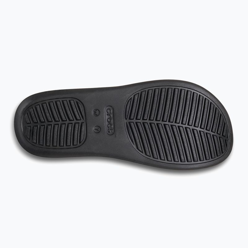 Női Crocs Getaway Platform Toe Loop flip flop fekete 3