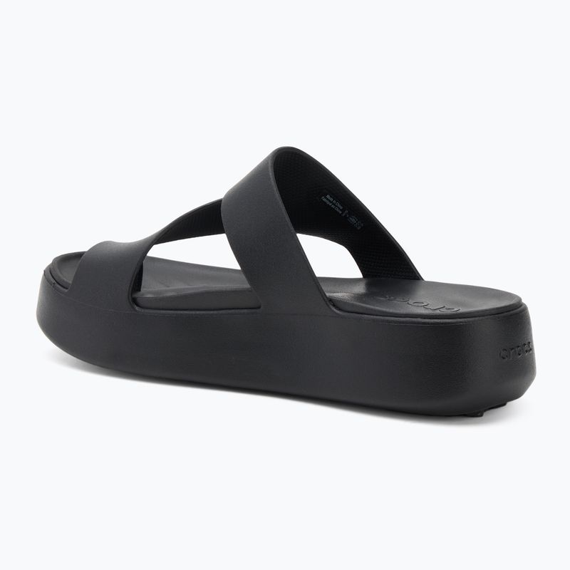 Női Crocs Getaway Platform Toe Loop flip flop fekete 3