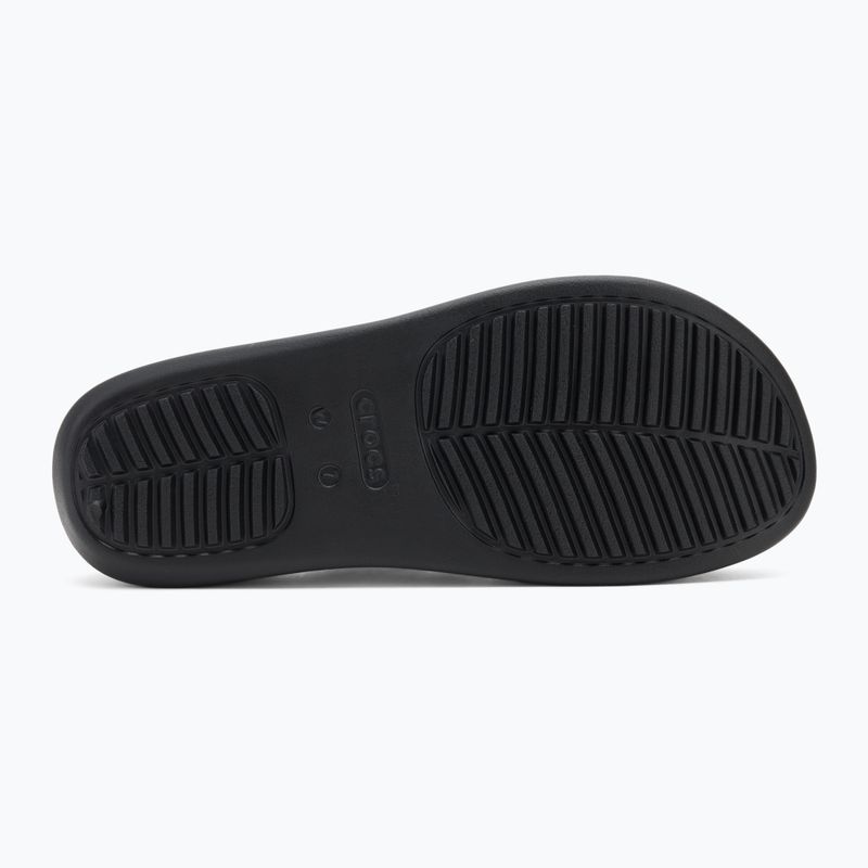 Női Crocs Getaway Platform Toe Loop flip flop fekete 4