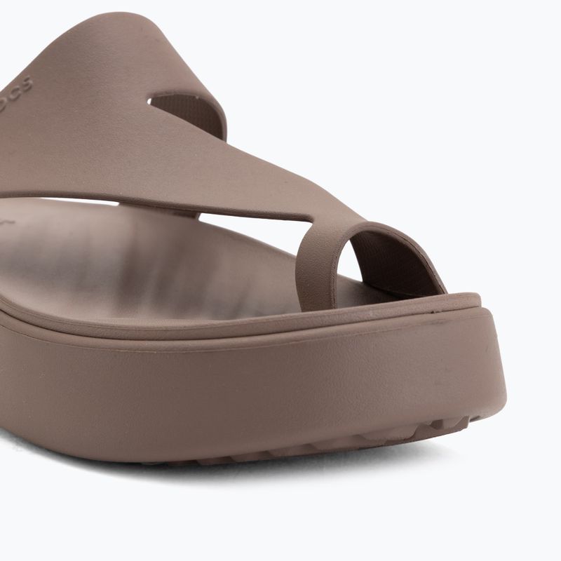 Női Crocs Getaway Platform Toe Loop szarvasgomba flip flopok 7