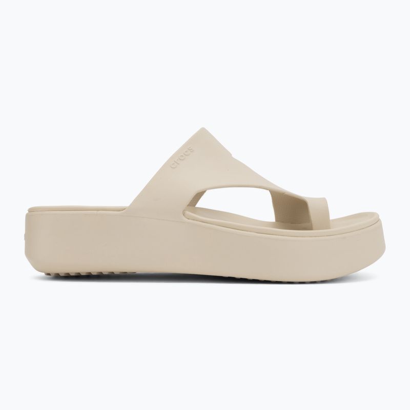 Női flip-flop papucsok Crocs Getaway Platform Toe Loop sandstone 2