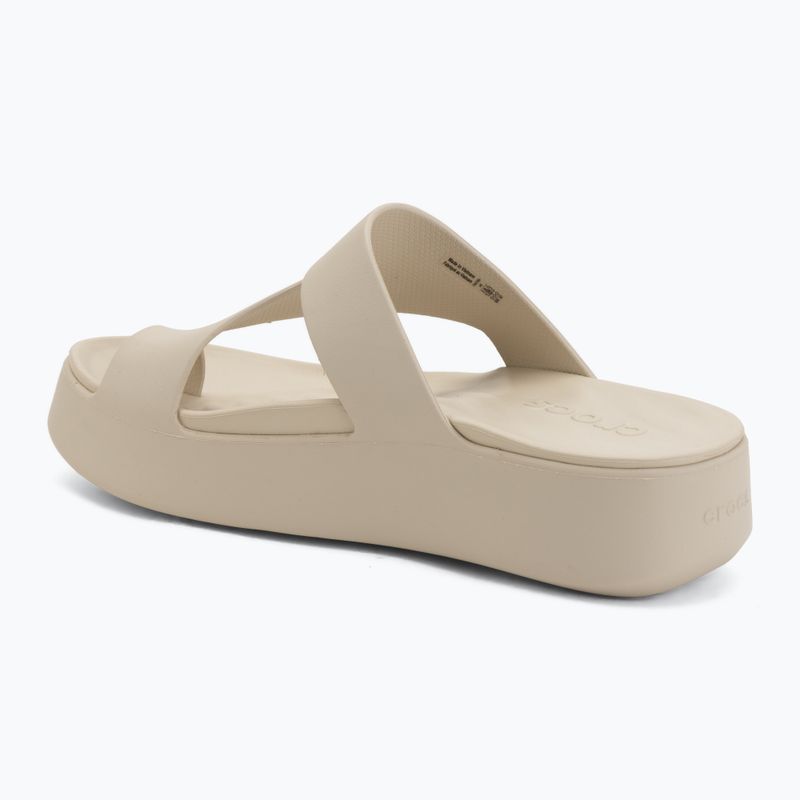 Női flip-flop papucsok Crocs Getaway Platform Toe Loop sandstone 3
