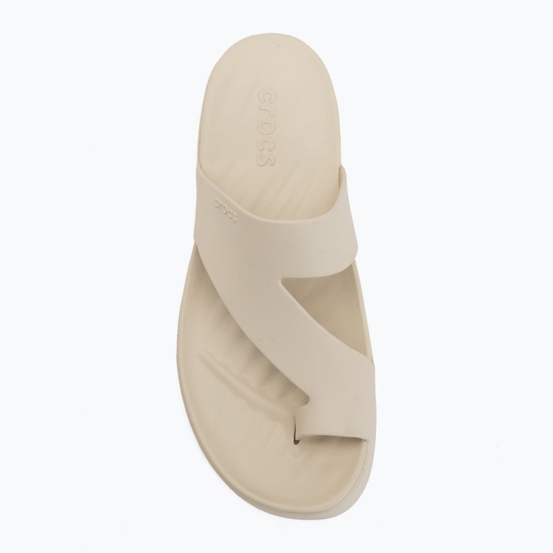 Női flip-flop papucsok Crocs Getaway Platform Toe Loop sandstone 5