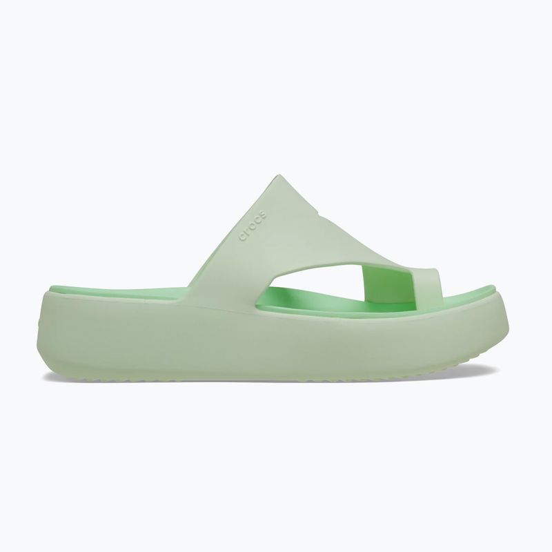 Női flip-flopok Crocs Getaway Platform Toe Loop jade tint