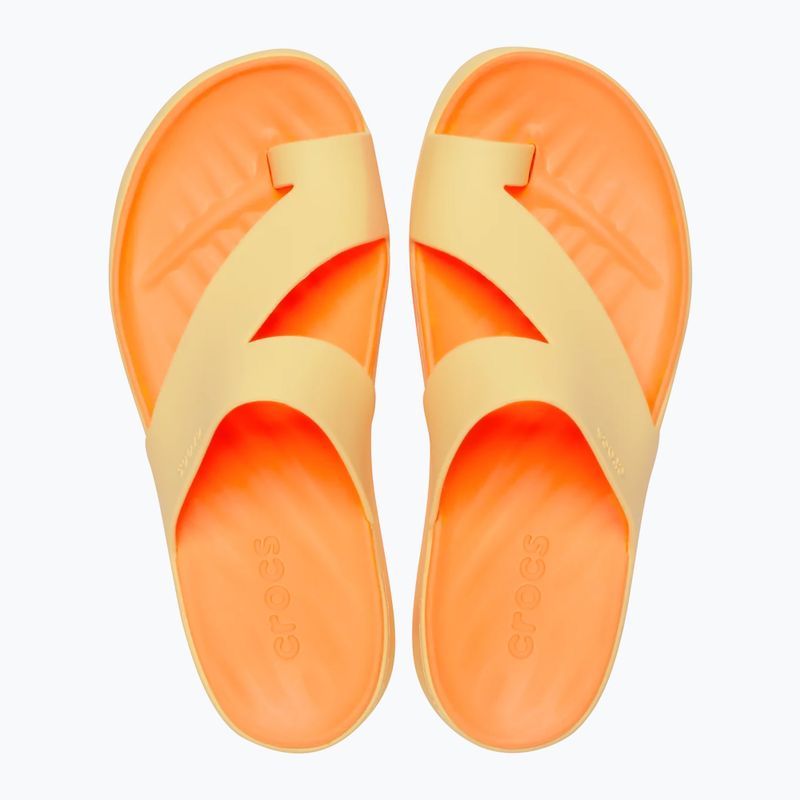 Női flip-flopok Crocs Getaway Platform Toe Loop golden hour 4