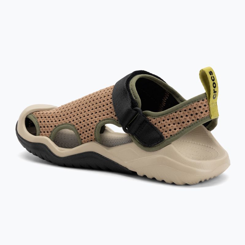 Férfi Crocs Swiftwater Mesh Deck szandál szepia 3